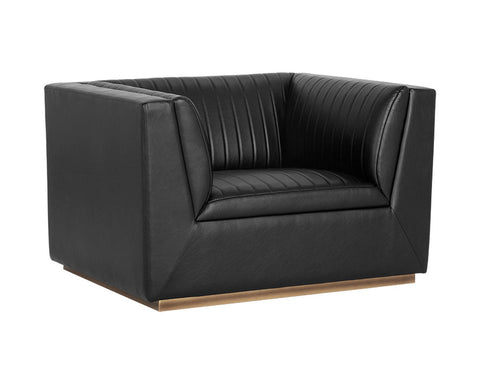 Sunpan Bradley Lounge Chair - Vintage Black