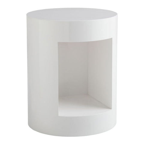 Sunpan Beacon Side Table - High Gloss White