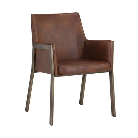 Sunpan Bernadette Arm Chair - Bravo Cognac