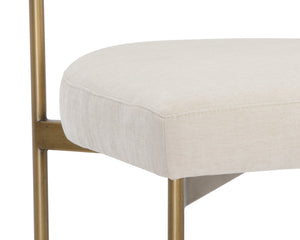 Seneca Dining Chair  Antique Brass  | Set of 2