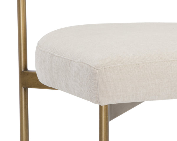 Seneca Dining Chair  Antique Brass  | Set of 2