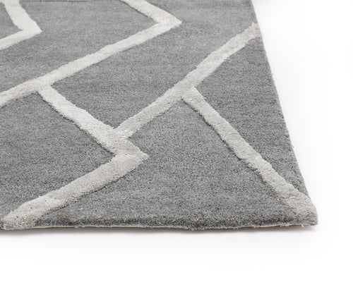 Zizi Handtufted Rug  Grey  9' X 12'