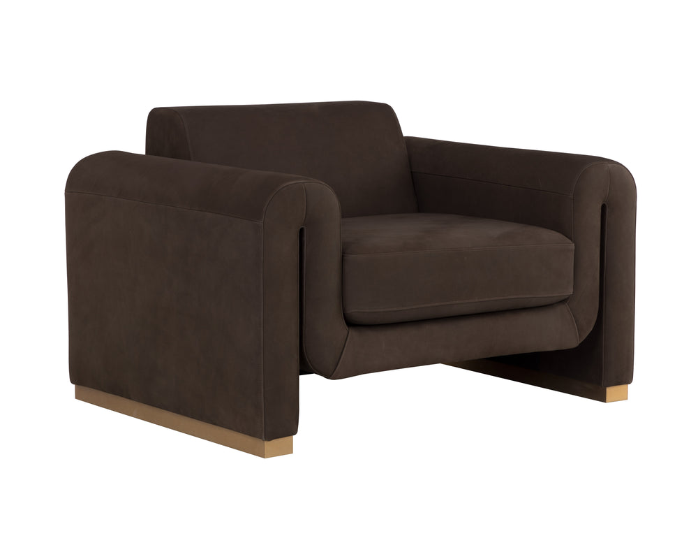 Romer Armchair  Brushed Gold