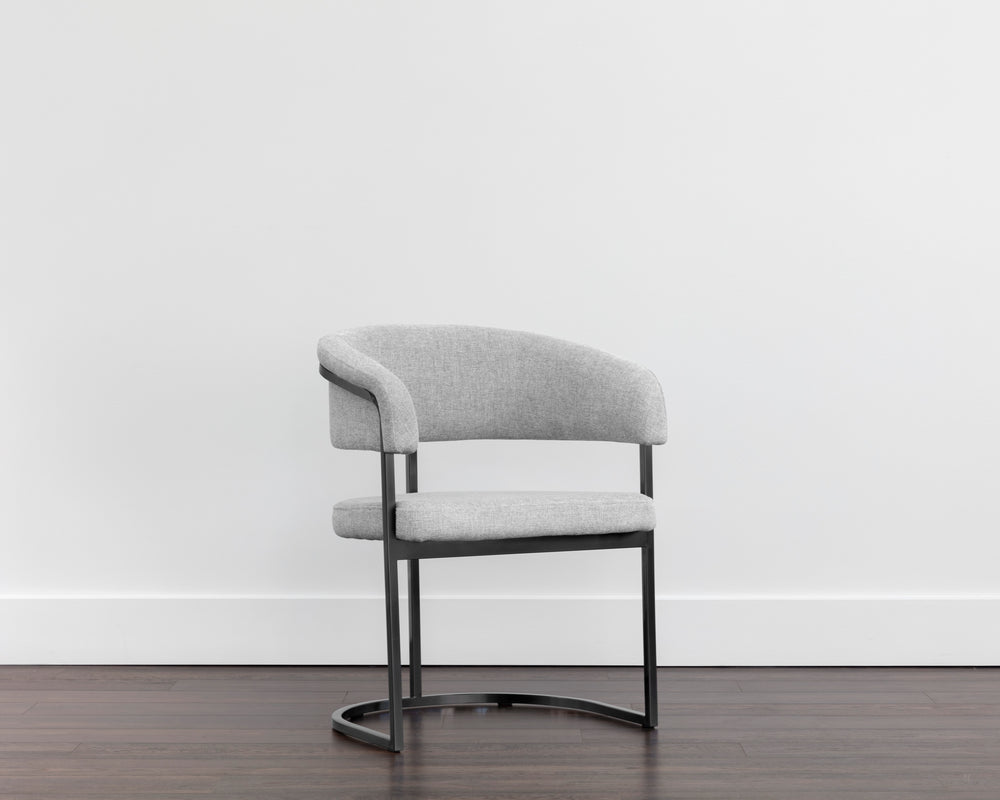 Marris Dining Armchair  Gunmetal