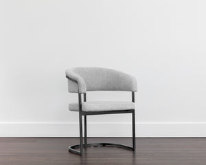 Marris Dining Armchair  Gunmetal