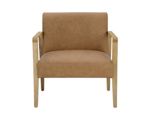 Earl Lounge Chair  Rustic Oak