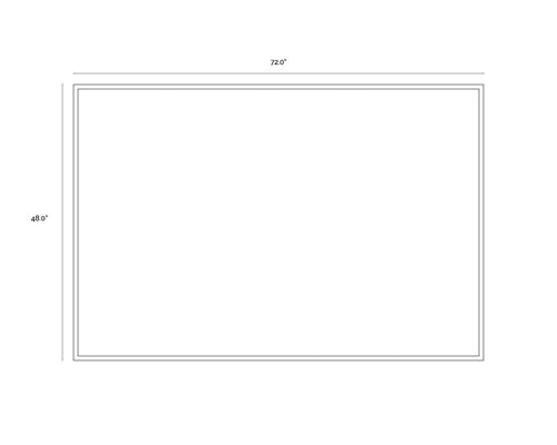 Vintage Ferrari  72" X 48"  Charcoal Frame