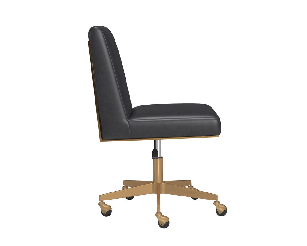 Dean Office Chair  Brushed Brass