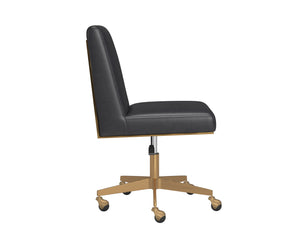 Dean Office Chair  Brushed Brass