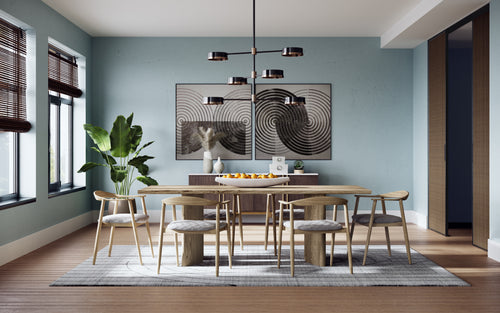 Vinyl Dreams (Set Of 2)  48" X 48"  Distressed Brown Floater Frame