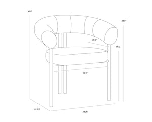 Oniva Dining Armchair  Black