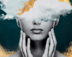 Mind Over Matter  40" X 60"  Black Frame