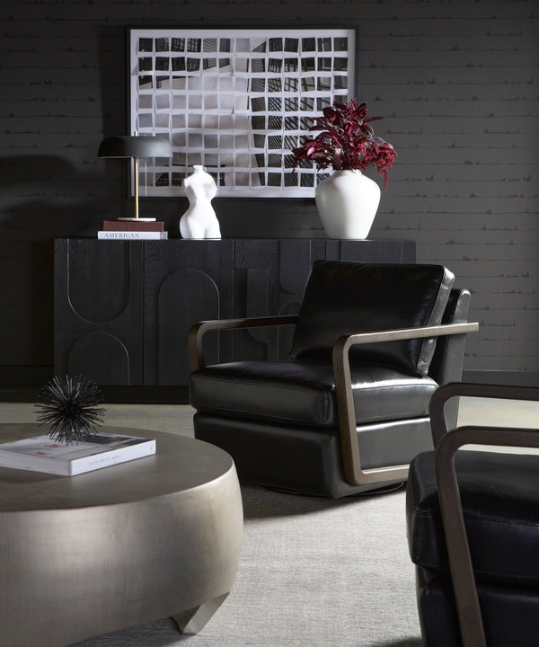 Castell Swivel Lounge Chair  Brown