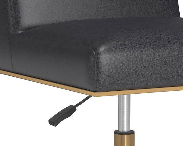 Dean Office Chair  Brushed Brass