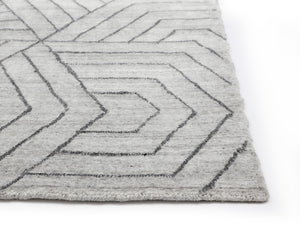 Mazey Handloomed Rug  Grey  8' X 10'