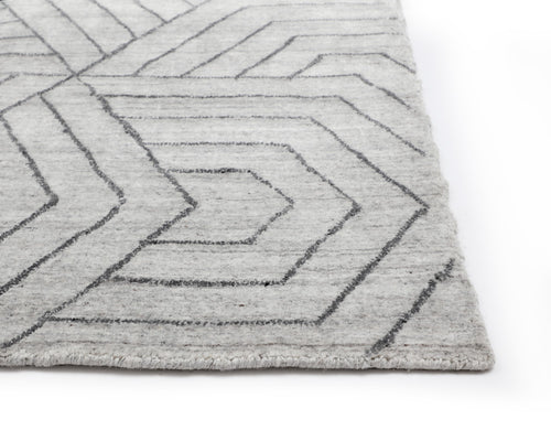 Mazey Handloomed Rug  Grey  8' X 10'