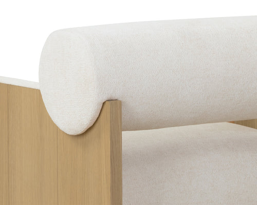 Coburn Lounge Chair  Rustic Oak