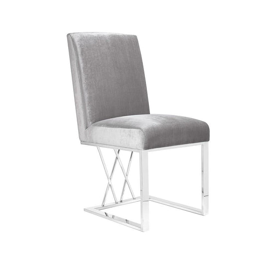 Martini Grey Velvet Dining Chair | XCELLA GY-DC-8101