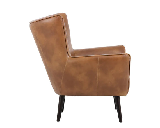 Sunpan Luther Lounge Chair - Tobacco Tan