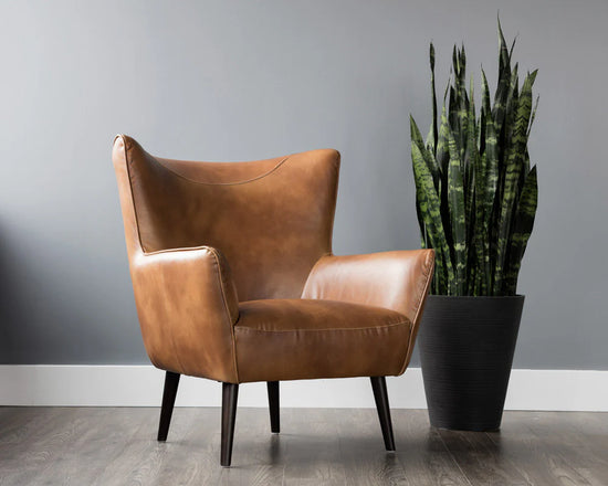 Sunpan Luther Lounge Chair - Tobacco Tan