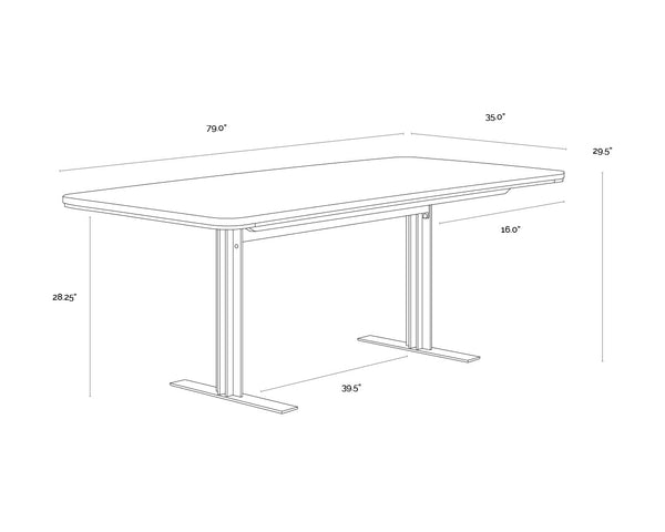 Ambrosia Dining Table - 79"