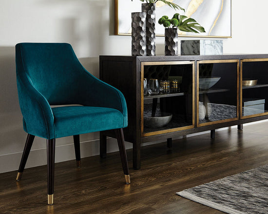 Sunpan Adelaide Dining Armchair - Timeless Teal