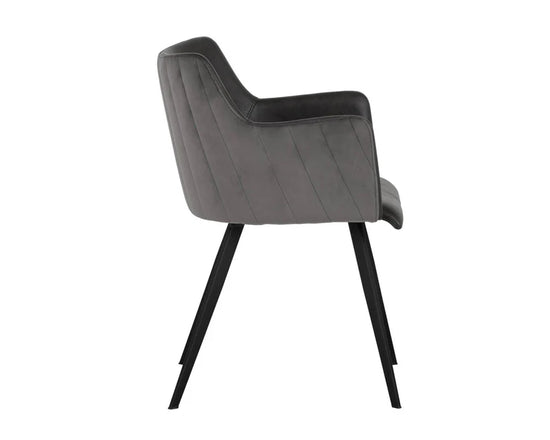 Sunpan Griffin Dining Armchair - Town Grey / Roman Grey