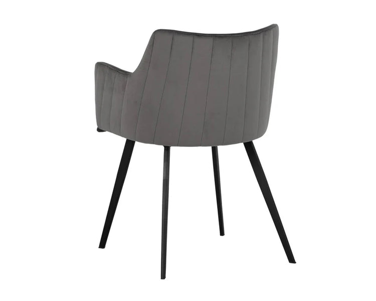 Sunpan Griffin Dining Armchair - Town Grey / Roman Grey