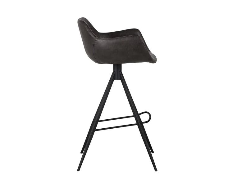 Sunpan Owen Swivel Bar Stool - Town Grey 