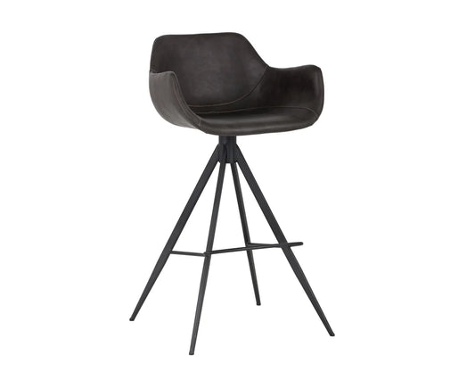 Sunpan Owen Swivel Bar Stool - Town Grey 