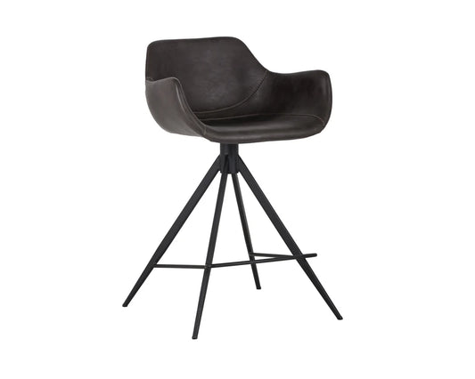 Sunpan Owen Swivel Stool - Town Grey