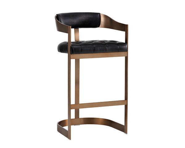 Beaumont Barstool  Antique Brass
