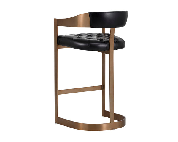 Beaumont Barstool  Antique Brass