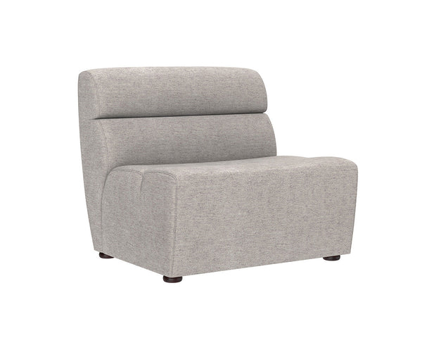 Cornell Modular Armless Chair - Polo Club Stone