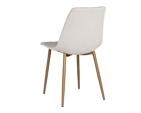 Sunpan Drew Dining Chair - Antonio Linen / Champagne Gold 