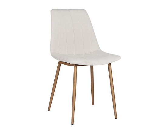 Sunpan Drew Dining Chair - Antonio Linen / Champagne Gold 