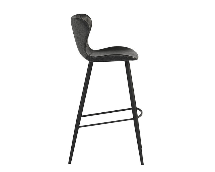 Sunpan Arabella Bar Stool - Bravo Portabella / Polo Club Kohl Grey