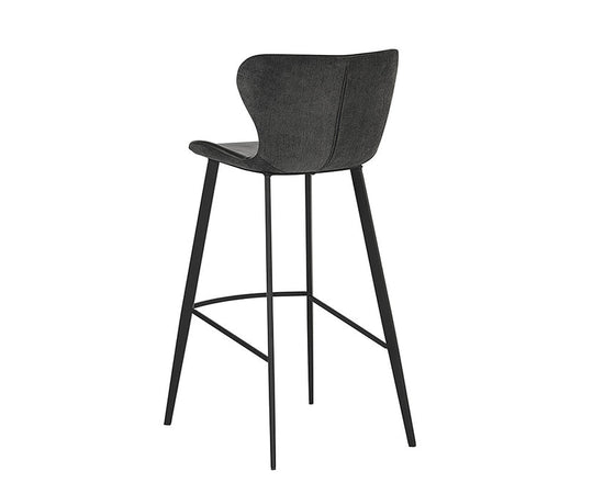 Sunpan Arabella Bar Stool - Bravo Portabella / Polo Club Kohl Grey