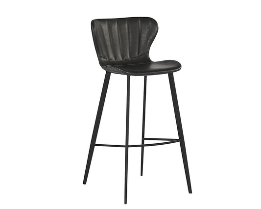 Sunpan Arabella Bar Stool - Bravo Portabella / Polo Club Kohl Grey