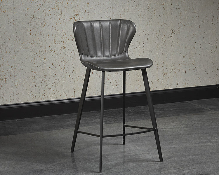 Sunpan Arabella Counter Stool - Bravo Portabella / Polo Club Kohl Grey