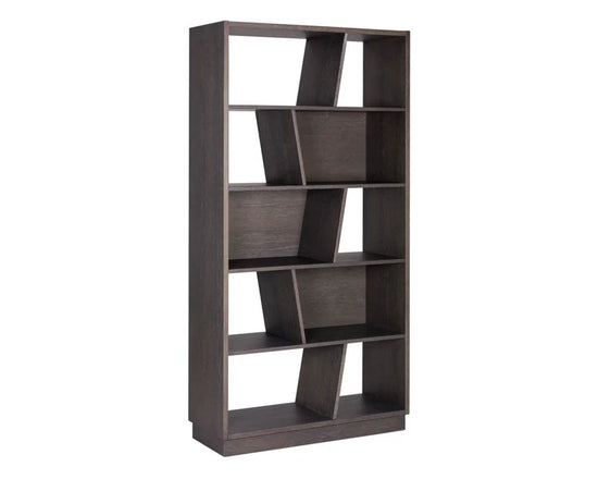 Sunpan Jude Bookcase - Charcoal Grey