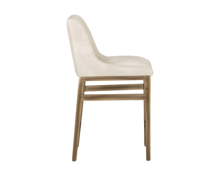 Sunpan Halden Bar Stool - Rustic Bronze - Bravo Cream