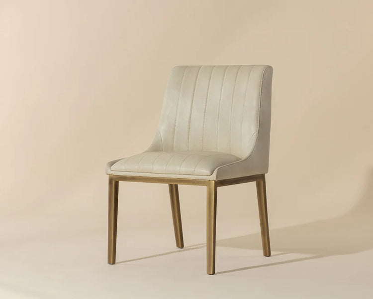 Sunpan Halden Dining Chair - Rustic Bronze - Bravo Cream