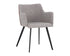 Sunpan Griffin Dining Armchair - November Grey / Bravo Cognac