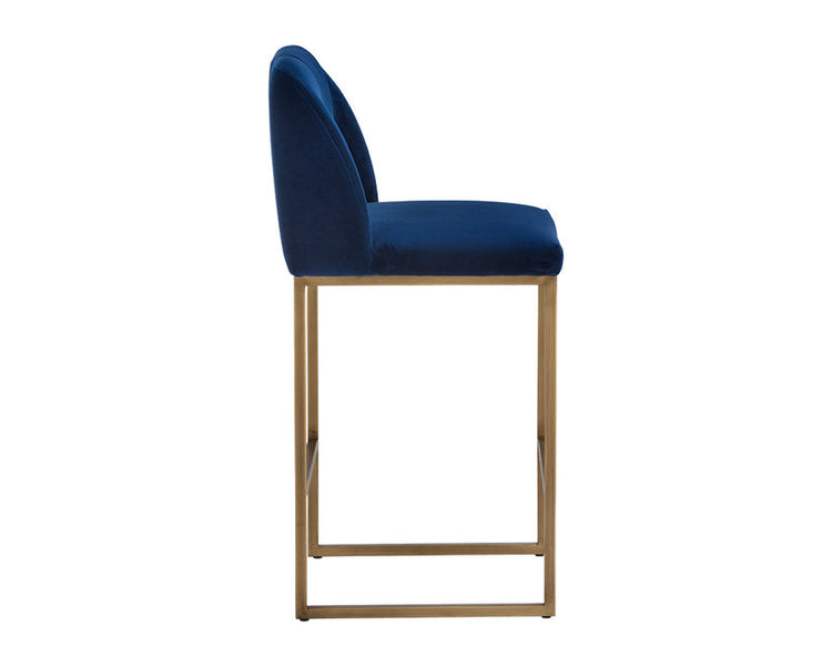 Sunpan Nevin Counter Stool -Sapphire Blue