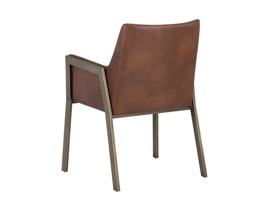 Sunpan Bernadette Arm Chair - Bravo Cognac