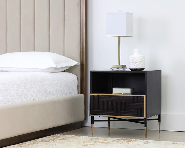 Markwood Nightstand Brass