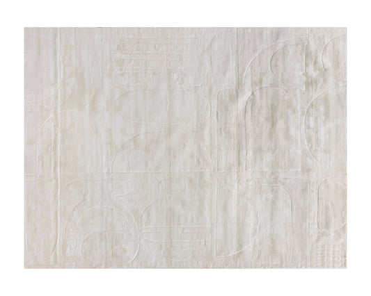 Caruso Handloomed Rug  Cream / Ivory  9' X 12'