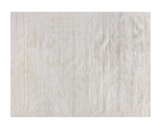 Caruso Handloomed Rug  Cream / Ivory  9' X 12'