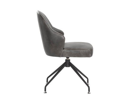 Sunpan Bretta Swivel Chair - Overcast Grey